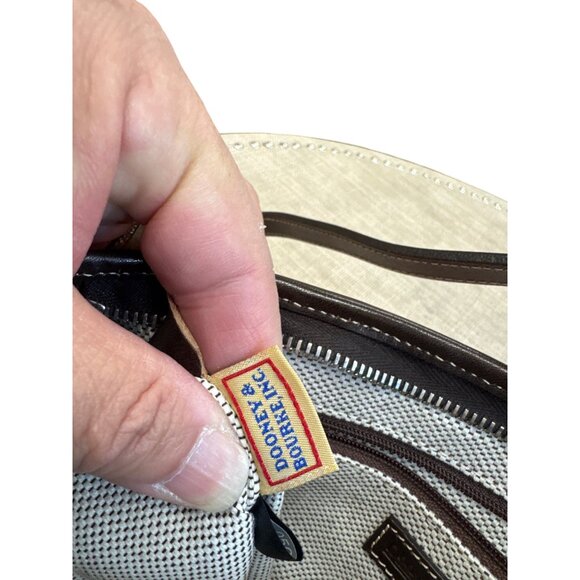 Dooney & Bourke Womens Orange brown satchel handbag small SKU8150 - Picture 15 of 16